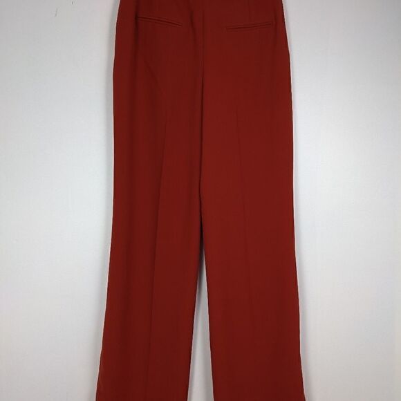 Chelsea28 orange straight leg Pants size 8 - Picture 3 of 6